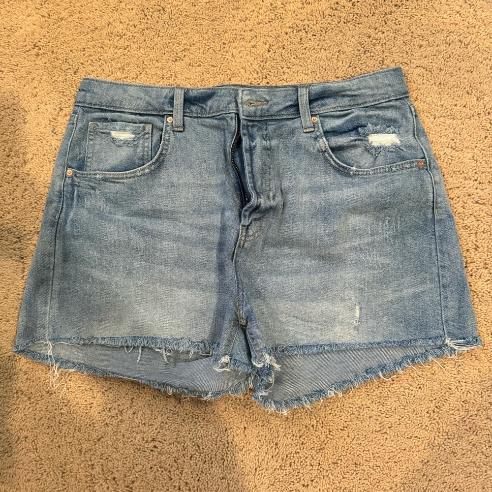 Mom Blue Jean Denim Shorts